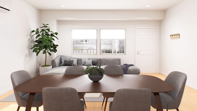 Sala de estar con suelo de superficie dura - Deerwood