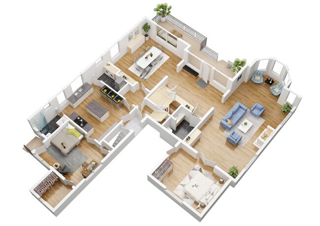 First level floorplan - 1325 W Adams Blvd