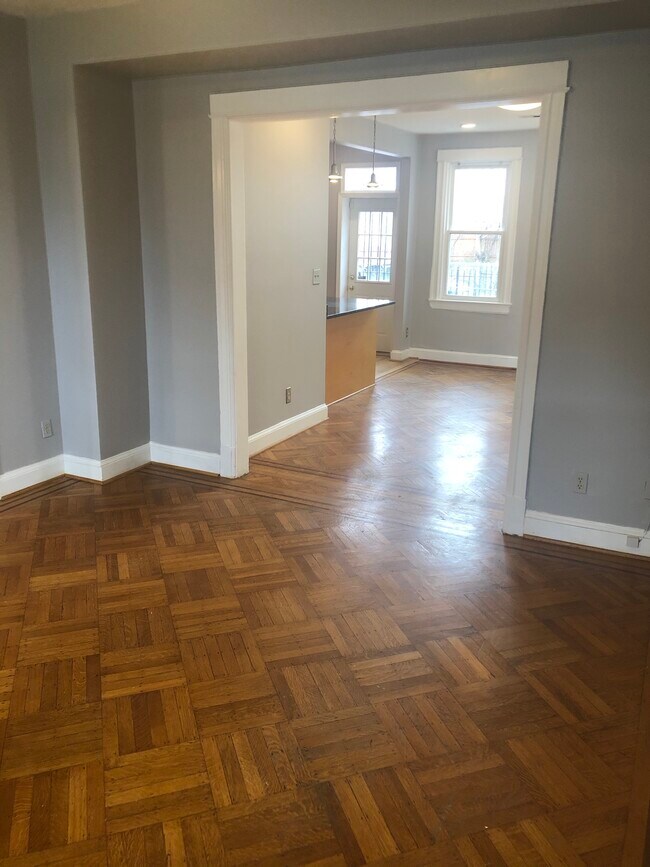 Living room into dining room - 1301 Allison St NW