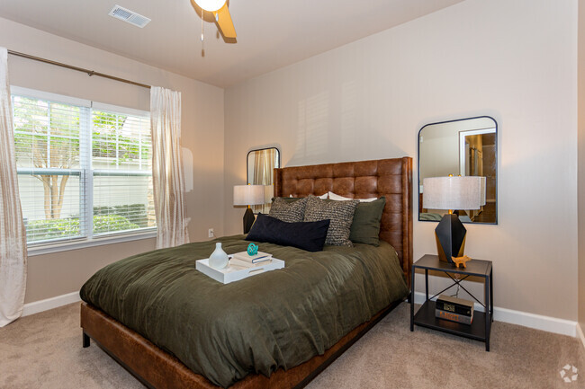 2BR, 2BA - 1,198SF - Primary Bedroom - Wellsley Park at Deane Hill Apartments