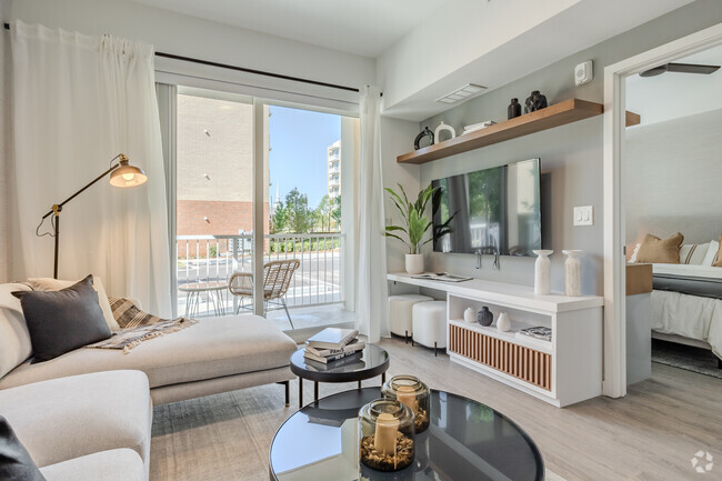 1BR, 1BA - 605SF - Living Room - Resia Willows Apartments