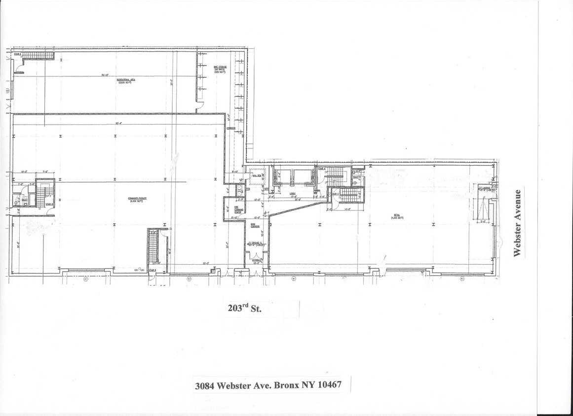 Plano de planta - 3084 Webster Ave