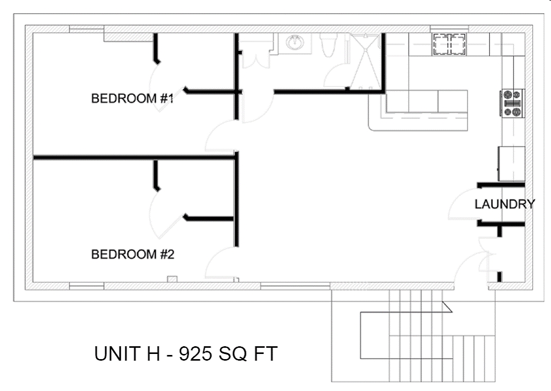 2HAB/1BA - Park Court Apartments