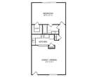 One Bedroom, One Bathroom, 530 SQFT