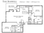 The Boswell - Two Bedroom, Two Bath (C2)