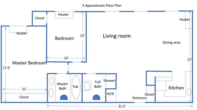 Plano de planta - 1280 21st St NW