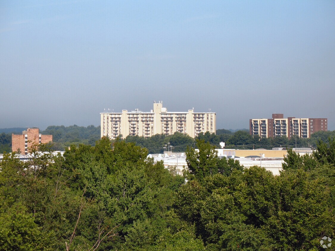 Distant view from the east - Westlake Towers