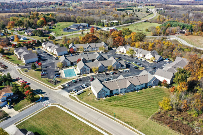 Aerial Photo - Leafy Dell Apartments