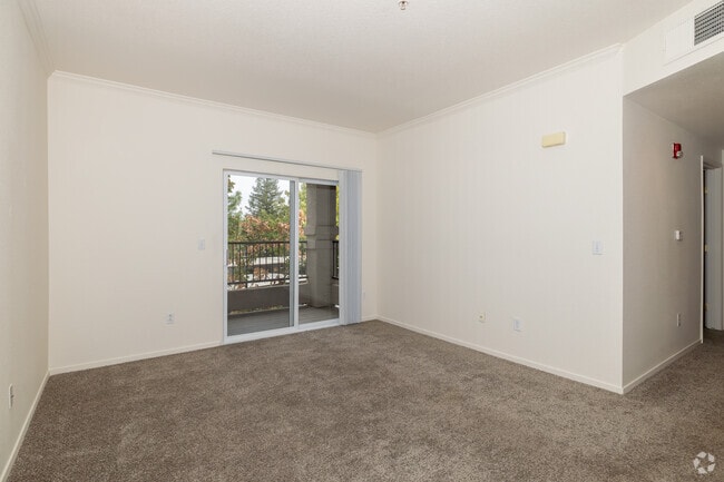 2BR, 2BA - 909SF - Living Room View 1 - Crocker Oaks Apartments