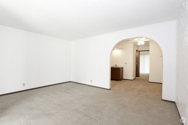 1 Bedroom - Living Room - West Mound Apartments