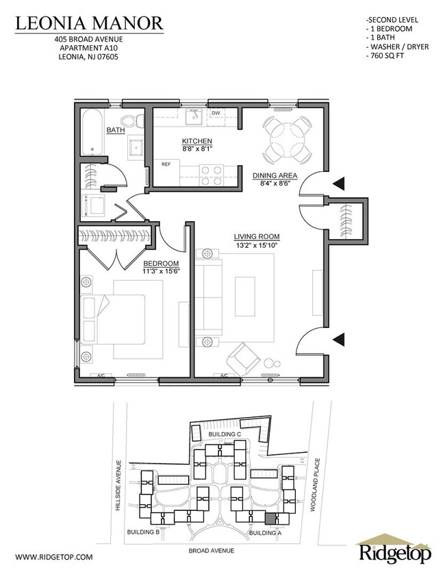 Interior Photo - Leonia Manor: In-Unit Washer & Dryer, Heat...