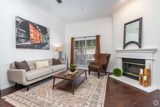 2BR, 2BA - 1,030SF - Living Room - The Henderson