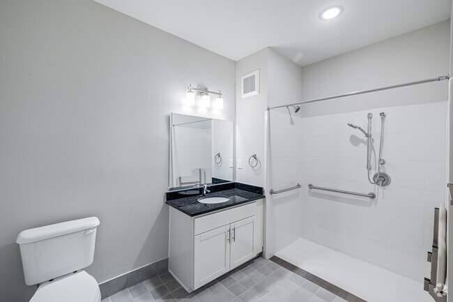 3BR, 2BA - 1,200SF - Primary Bathroom - Urbana at Hioaks