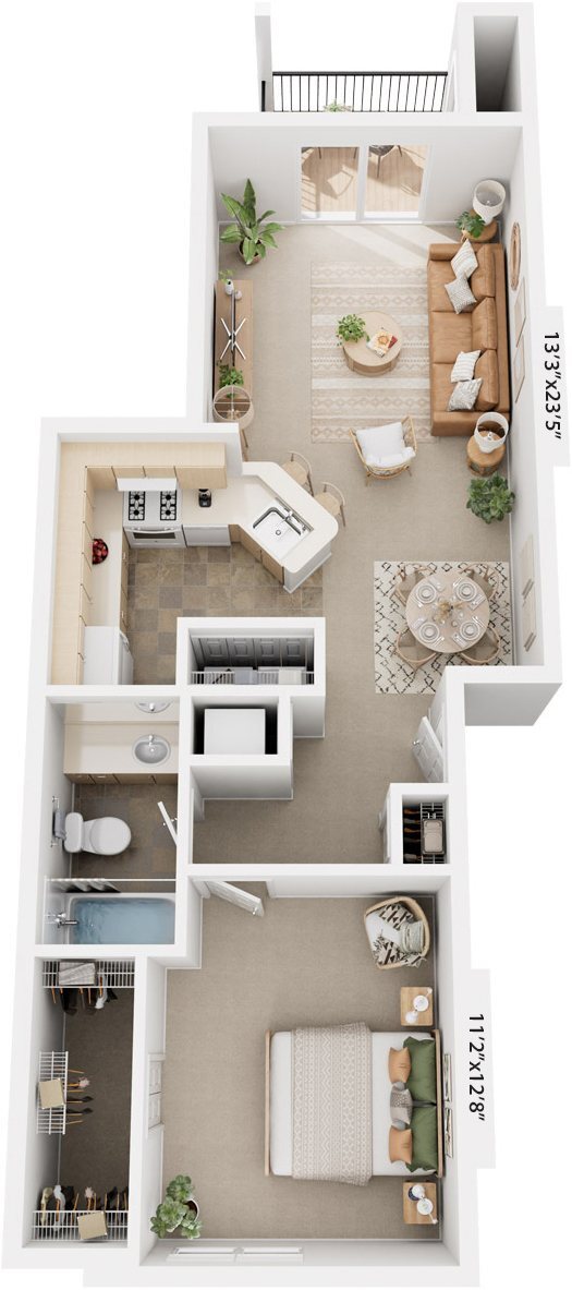 Tracy Creek Apartment Homes – One Bedroom