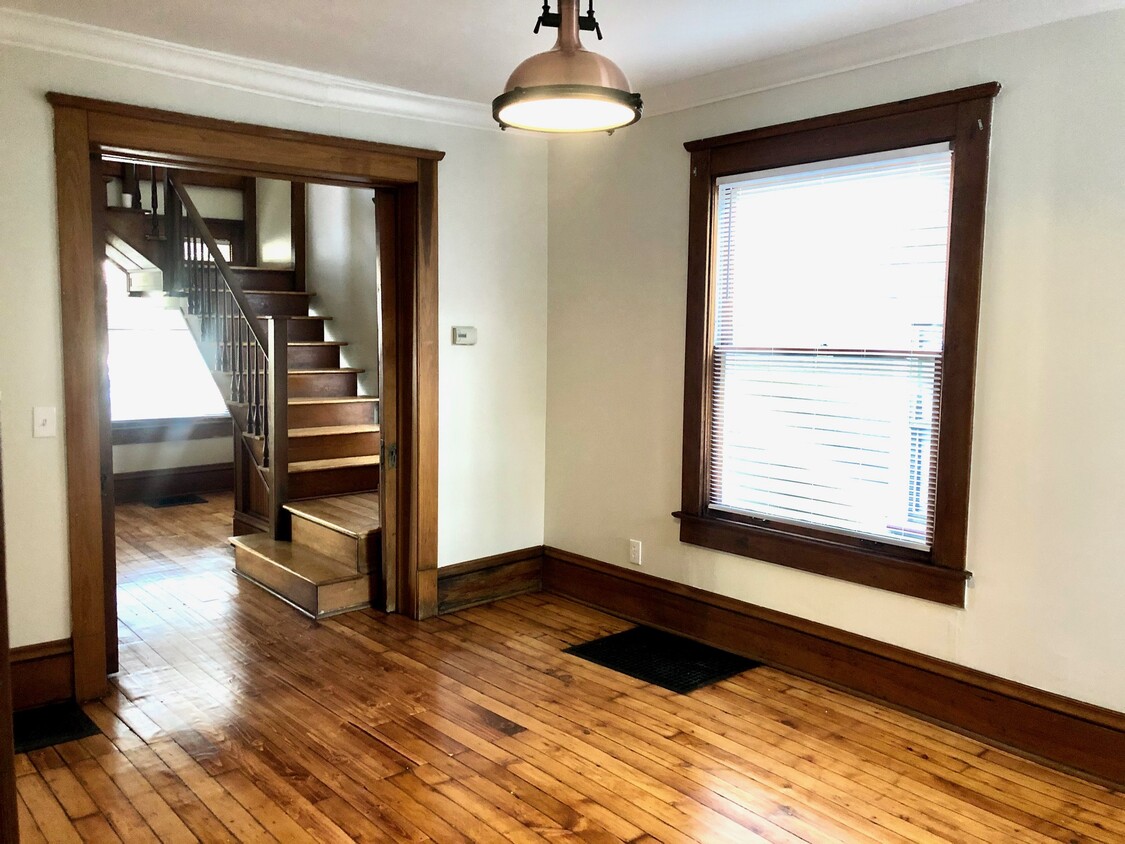 Living room looking back at hallway and staircase - 1870 W 47th St