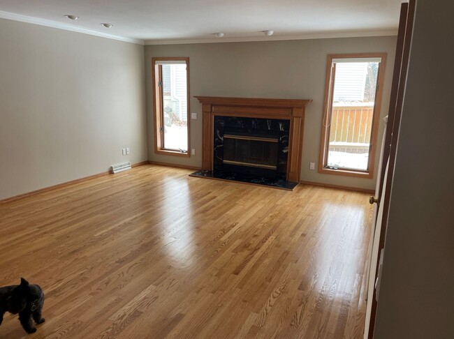 Living room with gas fireplace - 1300 N High Point Rd