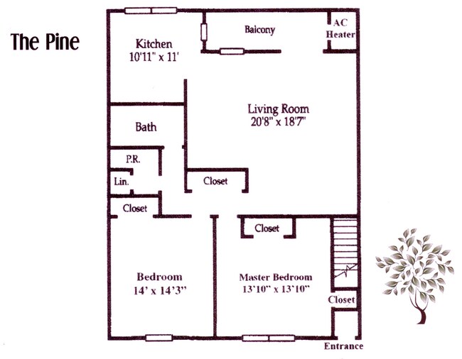 Photo - 2nd Floor: Discover private, elevated views and quiet surroundings in this sunny home, which feat...