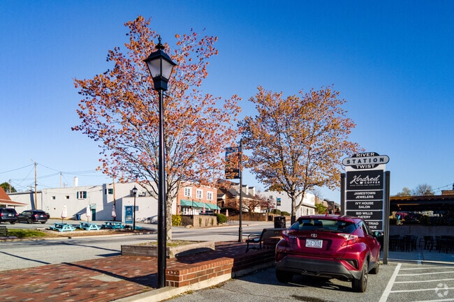 Jamestown downtown in W Main St.