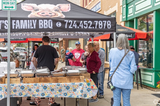 Pick up dinner and fresh goods at Zelienople Open Air Market.
