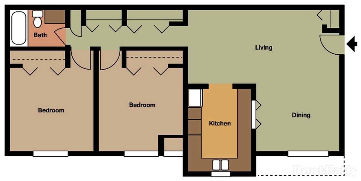 Clearbrooke – 213 - 2 Bdrm, 1 Bath, 3rd Floor