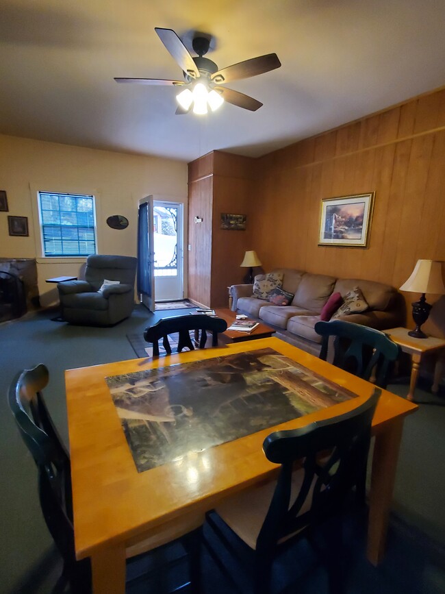 Living and dining area - 9835 Bryson City Rd