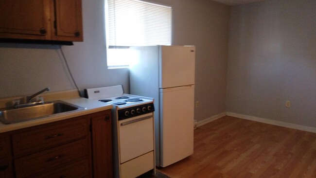 Kitchen stove & fridge - 201 Churchill St