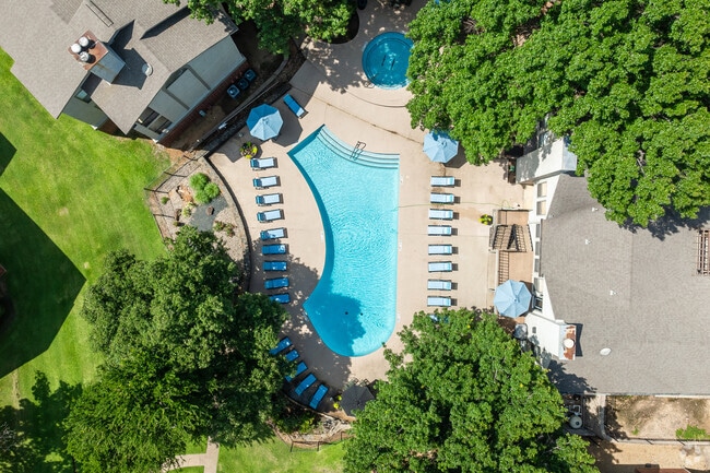 Aerial View of Pool - Three60 North Apartments