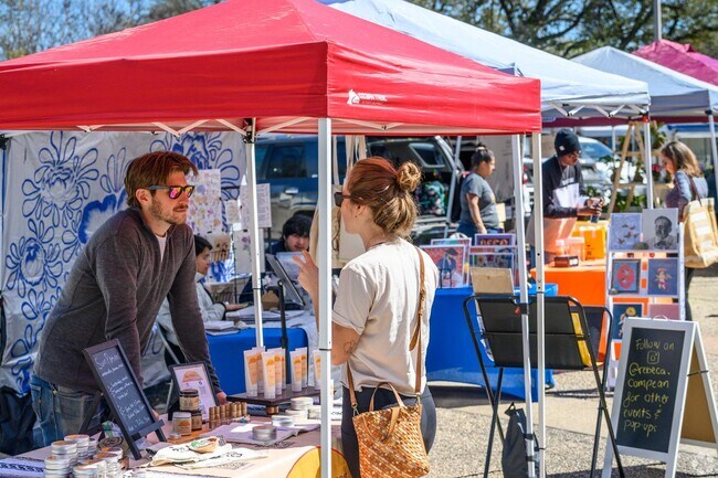 East Dallas ocals buy a variety of hand-made products at Lakewood Towers Farmers Market.
