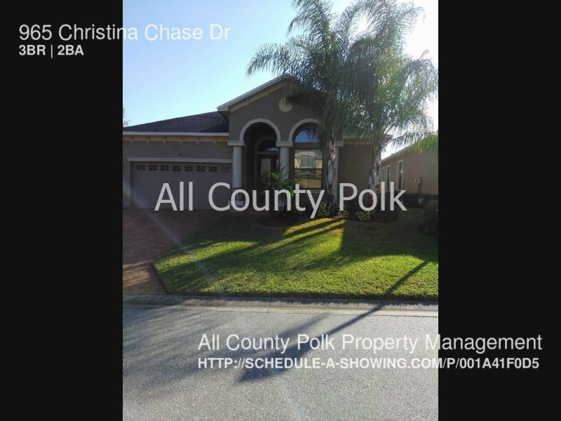 965 Christina Chase Dr, Lakeland, FL 33813 House Rental in Lakeland