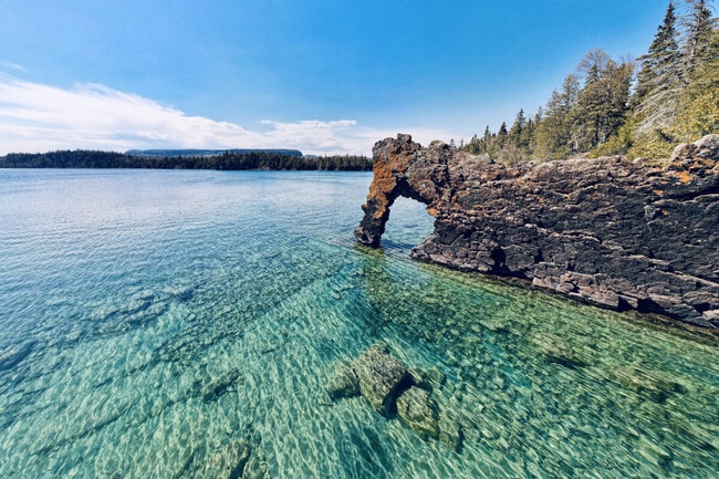 Sleeping Giant Provincial Park contains famous rock formations, including the Sea Lion.
