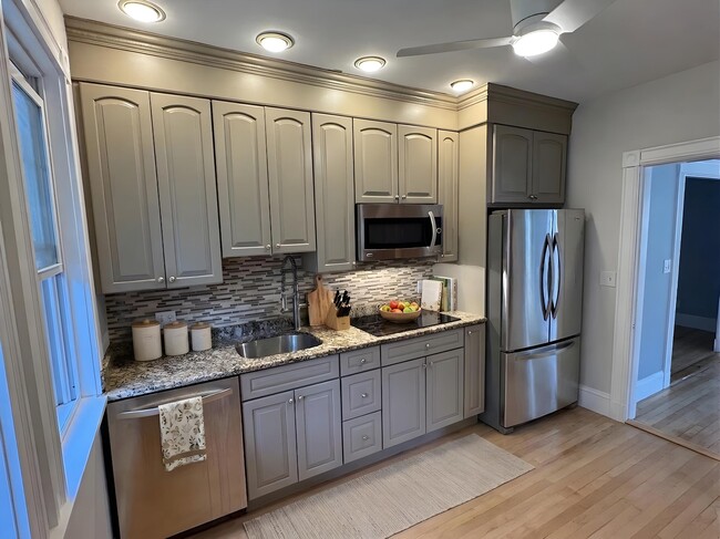 Kitchen - New Induction Cooktop - 12 Merrill St Apartments