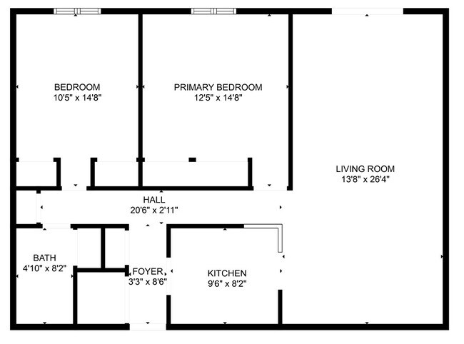 Plano de planta - Hallmark Apartments
