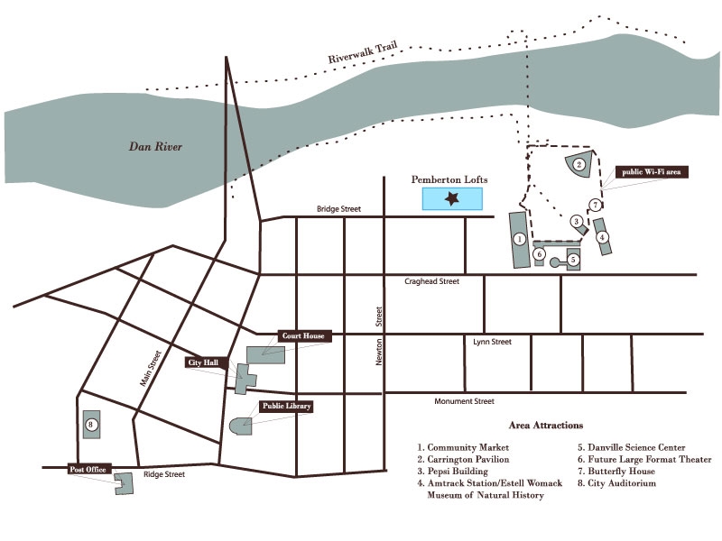 Plano del lugar - Pemberton Lofts