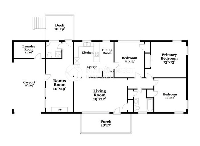 Foto del edificio - 3 Bedroom Pet-Friendly Home in Pleasant Gr...