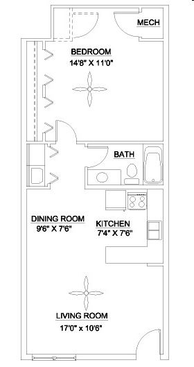 1BR/1BA - LaSalle Pointe Apartments