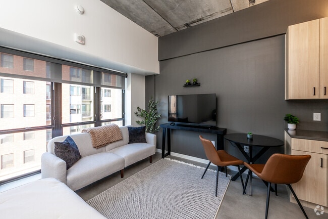 Studio - 343SF - The Flow - Living Room - 418 East Grand