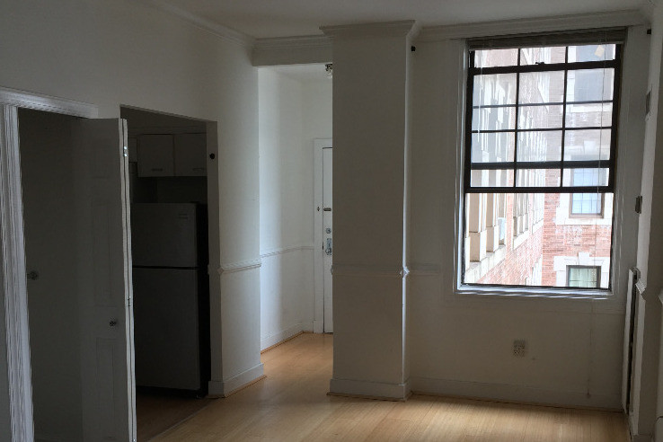 View towards window and doorway - 1 E Chase St