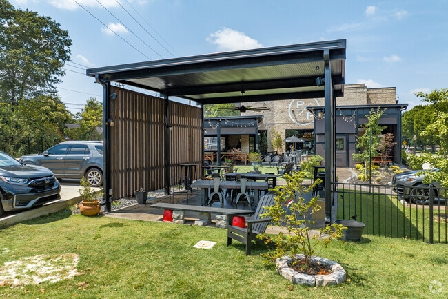 Paper Plane boasts outdoor seating for dining in perfect sunny weather.