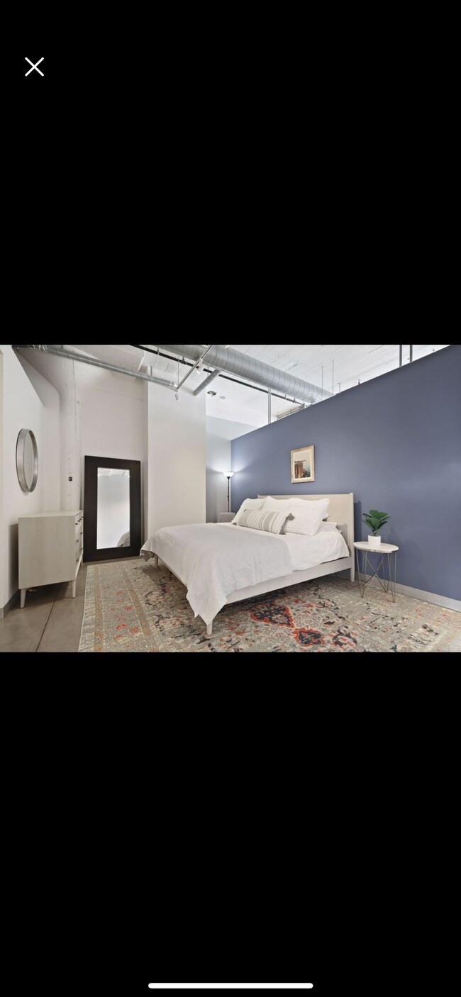 Bedroom (loft style), west elm furniture - 730 Stinson Blvd