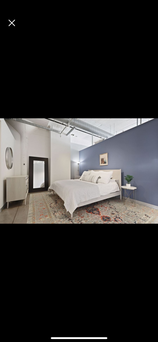 Bedroom (loft style), west elm furniture - 730 Stinson Blvd