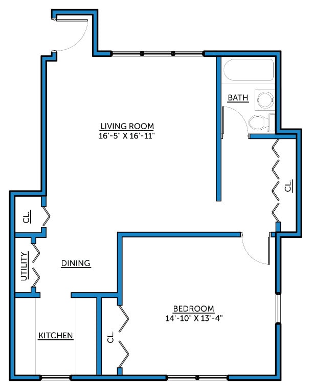 Garden Level Floorplan - Bullocks Point Townhomes