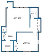 Garden Level Floorplan - Bullocks Point Townhomes