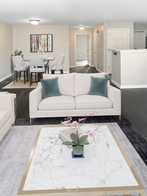 Living area - adjacent to dining area - 3653 Warp St
