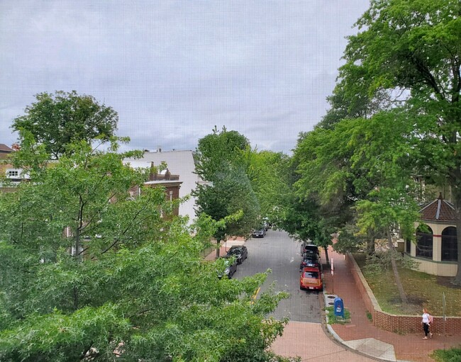 Penthouse view of T St NW and Anna Cooper Cir - 1909 2nd St NW