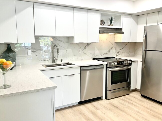 oversized deep stainless sink, modern fixtures - 631 N Orange Ave