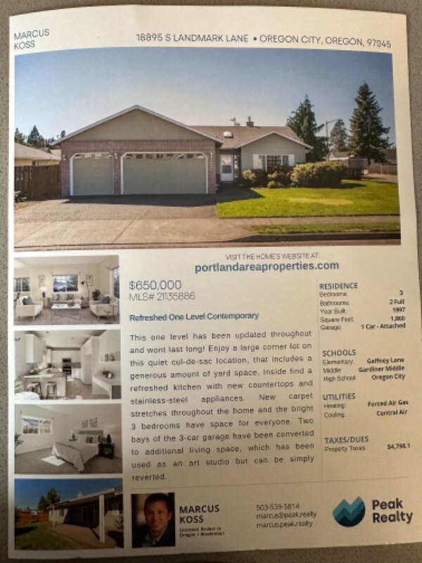 18895 S Landmark Ln, Oregon City, OR 97045 House Rental in Oregon City, OR