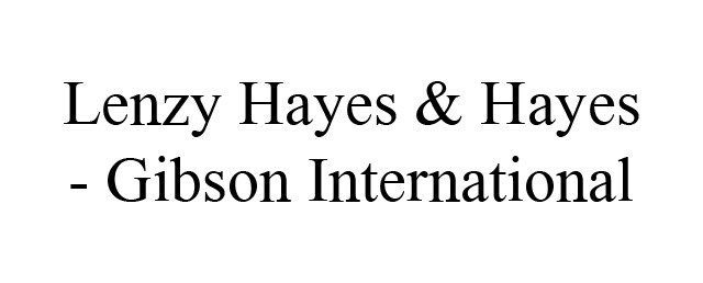 Lenzy Hayes & Hayes- Gibson International