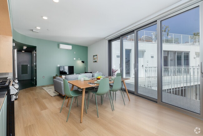 4BD, 3BA - 1,070SF - Living Room - Comma Barrington Co-Living