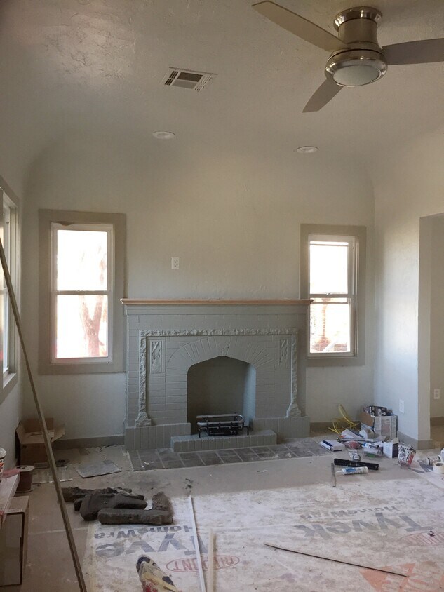 Living Room (mid-remodel) - 3512 N Western Ave