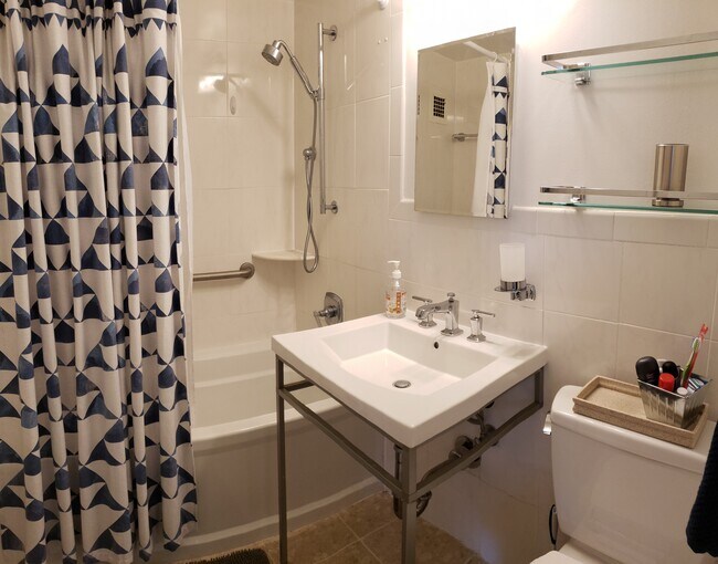 Updated Bath with Soaking Tub - 2401 H St NW